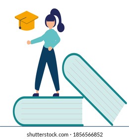Education, distance education language. Online learning, online book, textbooks, e-learning, online education design for mobile and web graphics