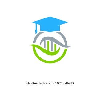 Education Dna Icon Logo Design Element