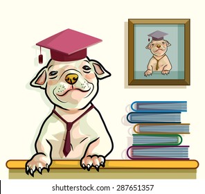 education dog vector