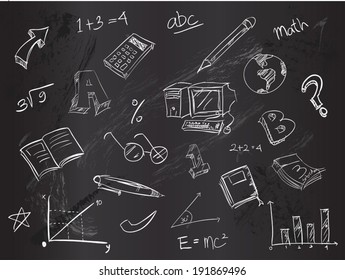 Education doodle pack vector