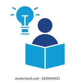 Education Dual Tone Icon Element For Design