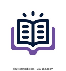 education duotone icon. Sleek and modern vector icon for websites, mobile apps, marketing materials, and corporate design. Fully scalable and ready to use.