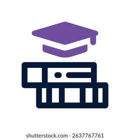 education duotone icon. Sleek and modern vector icon for websites, mobile apps, marketing materials, and corporate design. Fully scalable and ready to use.