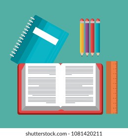 education easy learning set icons