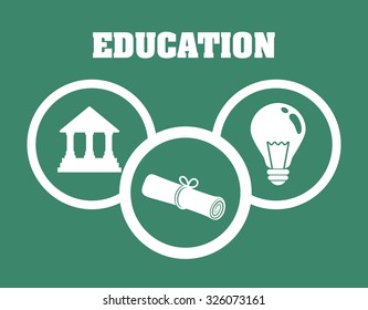 Education and elearning graphic design, vector illustration. 