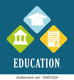 Education and elearning graphic design, vector illustration. 
