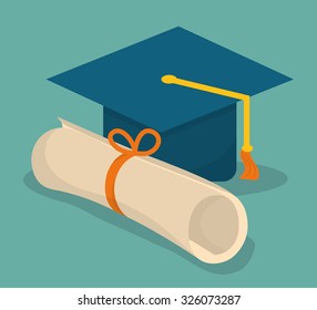 Education and elearning graphic design, vector illustration. 