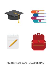 Education and elearning icons stock illustration. Education and elearning graphic design, vector illustration.