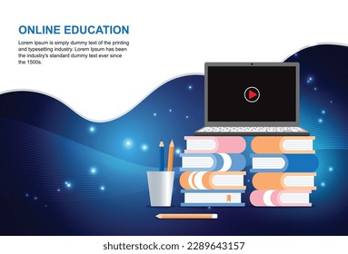 Education and E-learning vector illustration design, Vector illustration in flat style