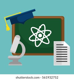 education equipment flat icons