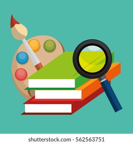 education equipment flat icons