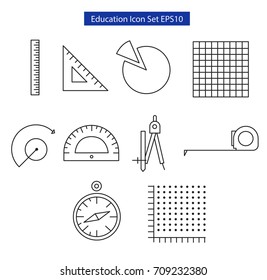 Education Equipment Icon Line