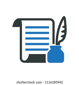 Education - Feather Letter Icon