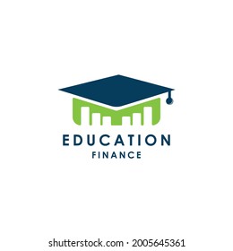 education finance school logo design vector