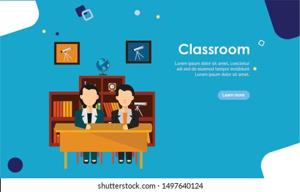 education flat design easy to use vector