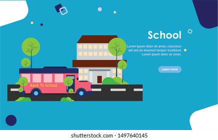 education flat design easy to use vector