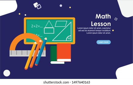 education flat design easy to use vector