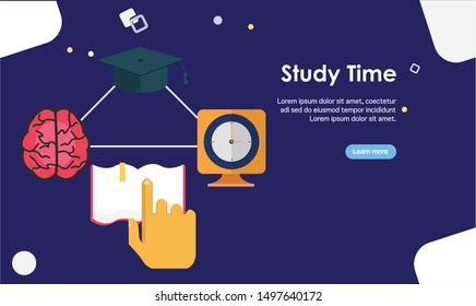 education flat design easy to use vector