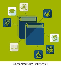Education flat infographic