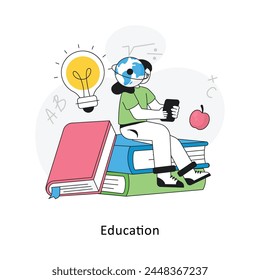 Education Flat Style Design Vector illustration. Stock illustration