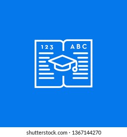 Education- flat style vector education,learning icon.