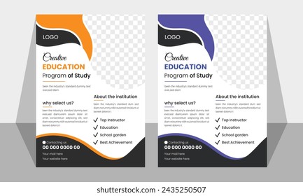 Bildung Flyer Vorlage Kostenloses Vektor-Design
