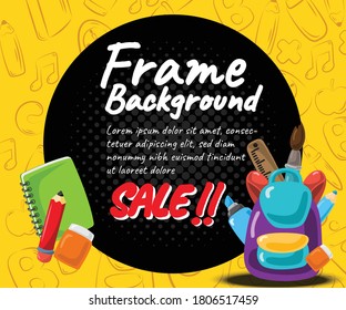 education frame background concept illustration vector design 