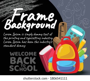 education frame background concept illustration vector design 