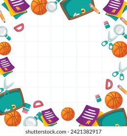 Education frame illustration design. Vector design