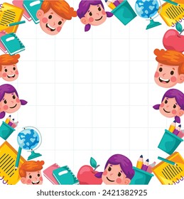 Education frame illustration design. Vector design