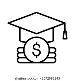 Education Funding Icon Element For Design