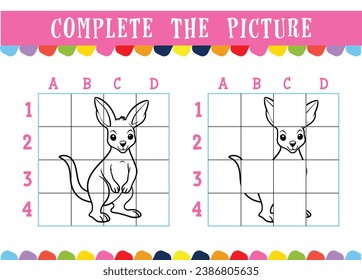 Education game for children complete the picture 