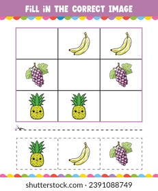 Education game for children Fill In The Correct Image