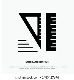 Education, Geometrical, Tools solid Glyph Icon vector