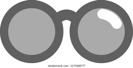 Education glasses, illustration, vector on a white background.