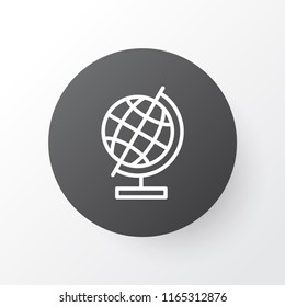 Education globe icon symbol. Premium quality isolated world sphere element in trendy style.