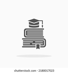 Education glyph icon. Can be used for digital product, presentation, print design and more.