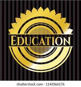Education golden emblem