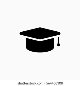 Graduation Cap Icon Education Cap Vector Stock Vector (Royalty Free ...