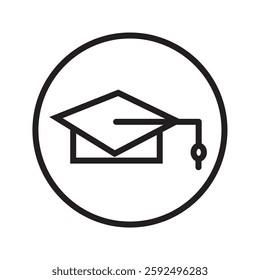 Education Graduation Hat Icon Design. 10 EPS
