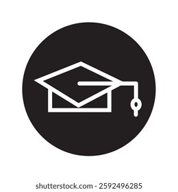 Education Graduation Hat Icon Design. 10 EPS
