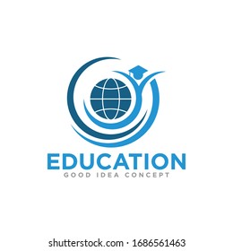 Vector de diseño de logotipos de educación y graduación