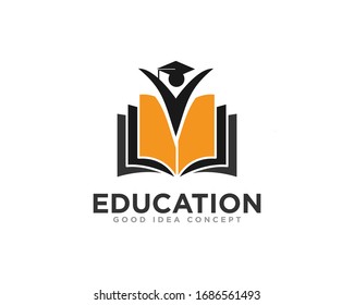Education and Graduation Logo Design Vector
