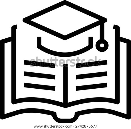 Education Grant black Line icon