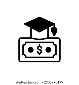 Education Grant icon in vector. Illustration
