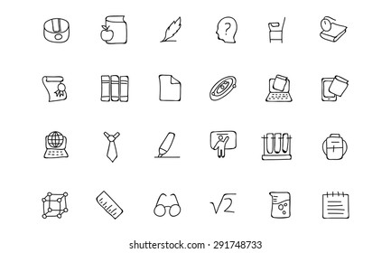 Education Hand Drawn Doodle Icons 3