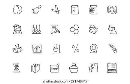 Education Hand Drawn Doodle Icons 5