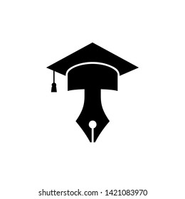 Education hand logo simple modern concept. Can use for logo, icon, symbol, mascott vector