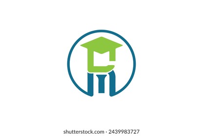 Education hat finance heart shape concept logo design vector icon. Education logo design and investment logo. Pro Vector