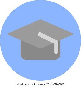 Education hat, illustration, vector on a white background.
